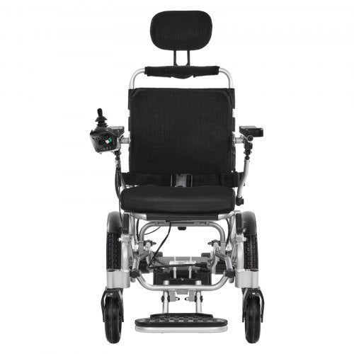 Electric Wheelchair 136 kg Capacity Adjustable Backrest Foldable 21 km