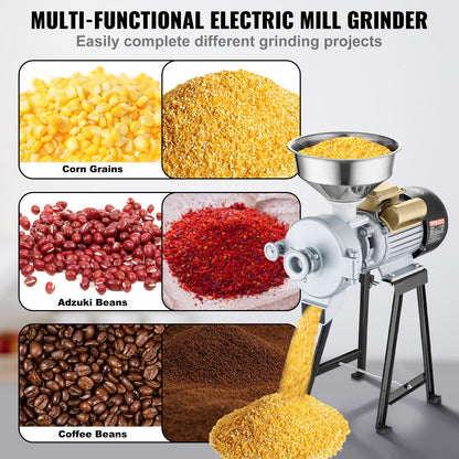 3000W Electric Grain Mill Corn Wheat Flour Grain Mill Wet and Dry