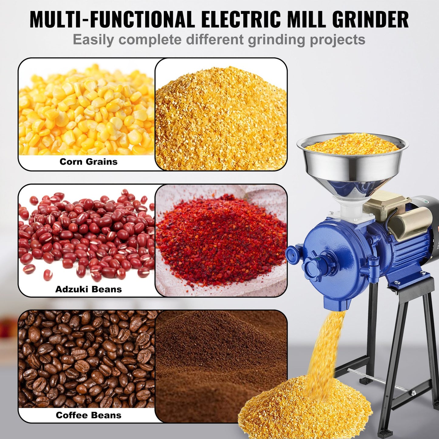 3000W electric grain mill corn wheat flour grain mill dry mill