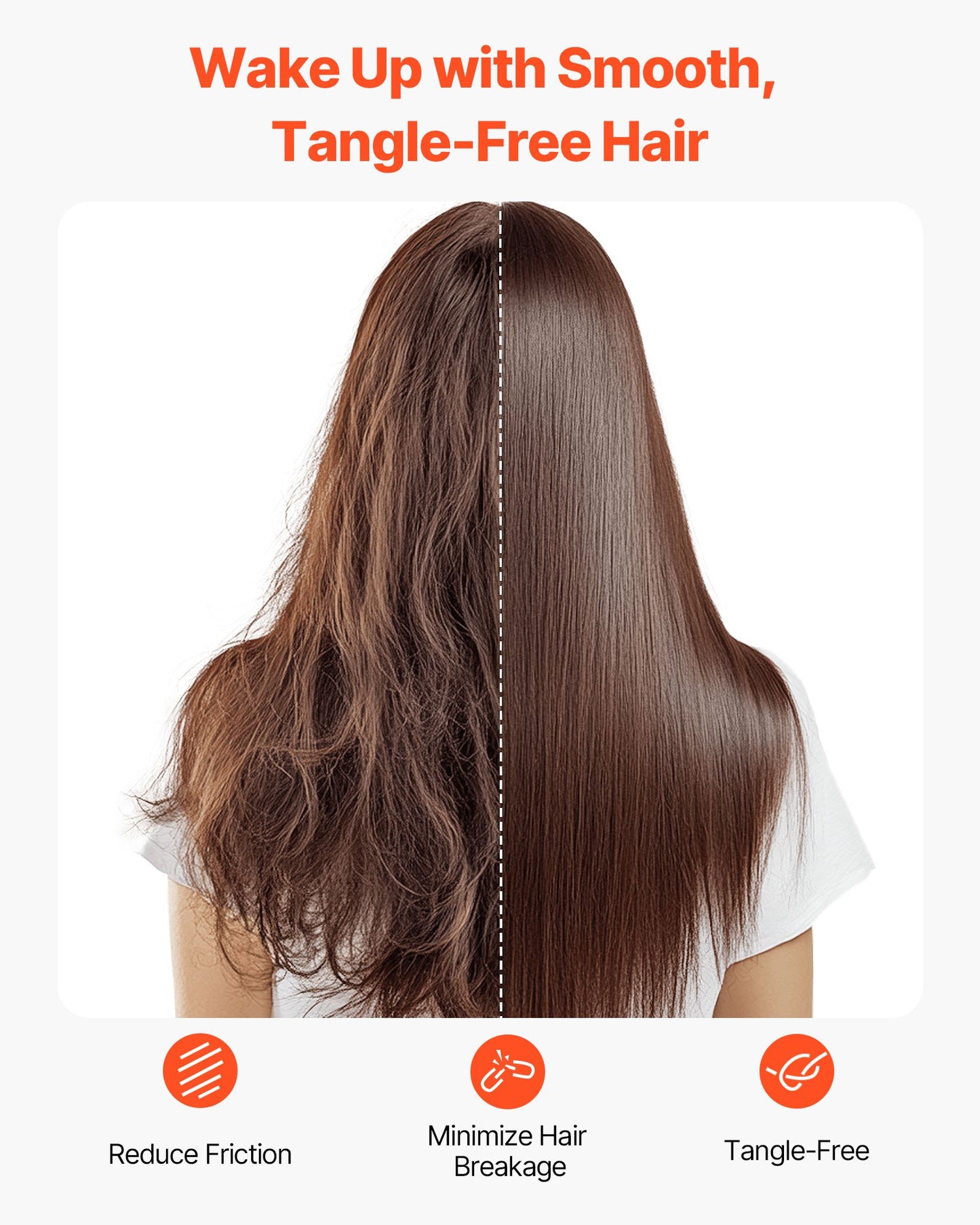 Satin Pillowcase, 2 Pack Standard Size Satin Pillow Cases for Hair and Skin, Similar to Silk Pillowcases with Hidden Zipper, Smooth, Soft and Breathable Cooling Pillowcase, for Sleeping (White)