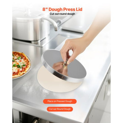 16 Inch Pizza Dough Roller Semi Automatic Commercial Dough Press