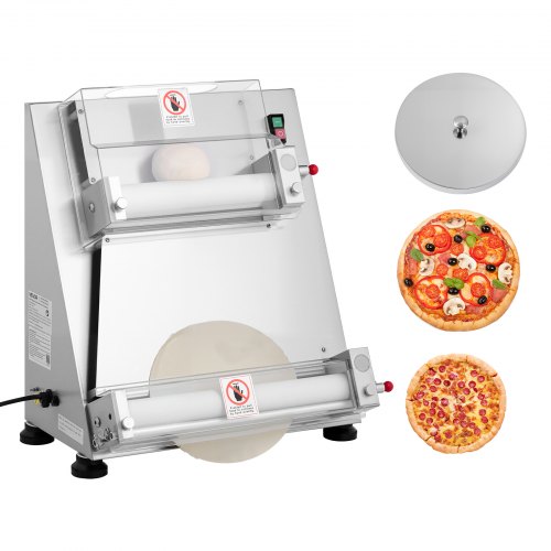 16 Inch Pizza Dough Roller Semi Automatic Commercial Dough Press