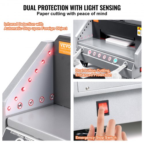 Electric Paper Cutter 13" Width 1.57" Thickness Desktop Paper Cutter | EU