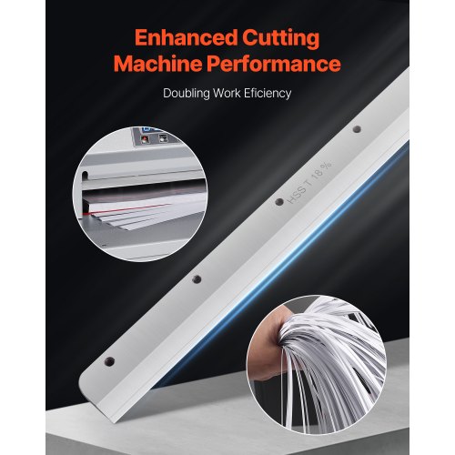 pappersskärblad, extra kraftigt stålblad, lämplig för professionell skärmaskin E330D/E330S, reservblad till pappersskärmaskin, 585 x 44 x 6 mm |  EU