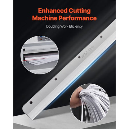 pappersskärblad, extra kraftigt stålblad, lämplig för professionell skärmaskin E330D/E330S, reservblad till pappersskärmaskin, 585 x 44 x 6 mm |  EU