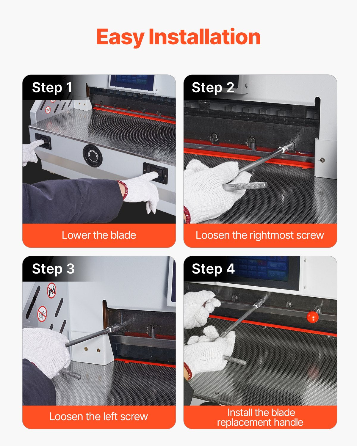 Paper Cutter Blade, Heavy Duty Steel Blade Replacement Suitable for Professional Cutter E490T, Paper Trimmer Machine Spare Blade,560 x 56 x 8 mm