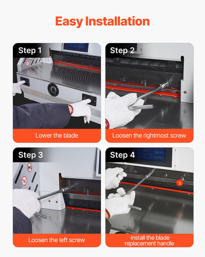 Paper Cutter Blade, Heavy Duty Steel Blade Replacement Suitable for Professional Cutter E490T, Paper Trimmer Machine Spare Blade,560 x 56 x 8 mm