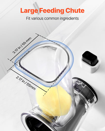 Electric Cheese Grater Salad Maker, 200W Salad Shooter, Electric Vegetable Slicer Shredder Chopper for Fruits with 5 Attachments, Stainless Steel Food Cutter for Vegetables, and Cheeses