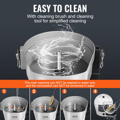 Electric Vegetable Slicer, 4 in 1 Multifunctional Food Cutter, 200W Vegetable Chopper for Slicing Shredding Dicing and Slitting, with Cut-Resistant Gloves, for Commercial and Home Use