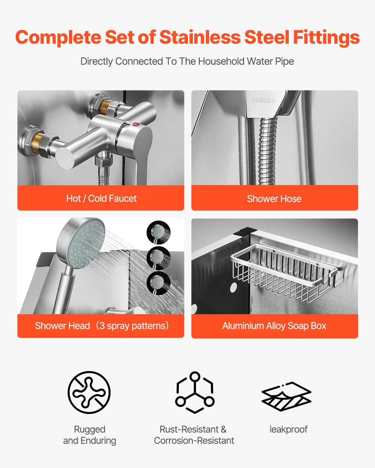 Electric Lift Dog Washing Station, 50Inch Professional Stainless Steel Pet Grooming Tub w/ Non-Slip Drain Board,Faucet & Showerhead for Home & Grooming Shop,Fits Medium & Large Pets (Right Door)