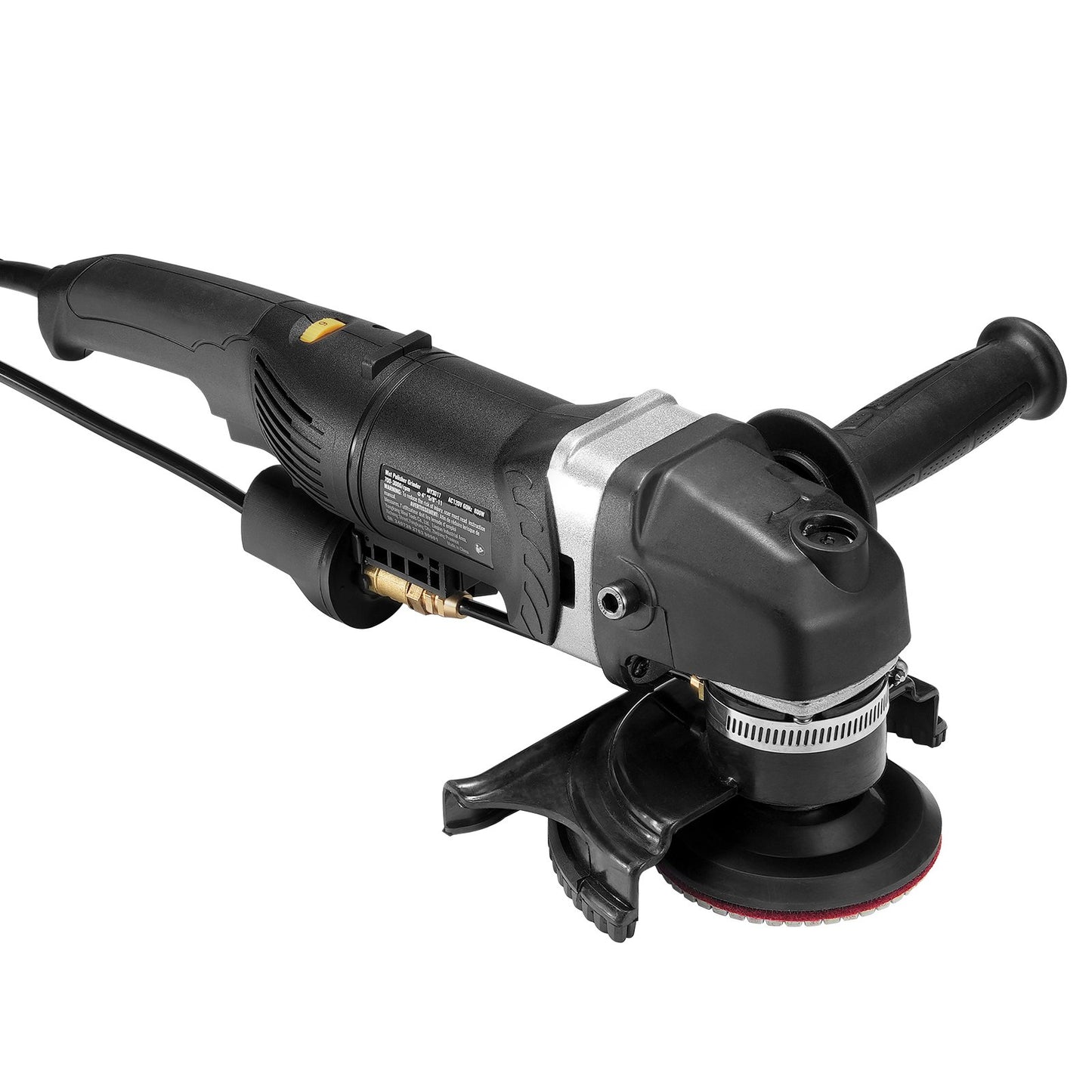 Våtstenspolerare 4-tums 800W elektrisk betongpolerare 6 hastigheter 7 kuddar