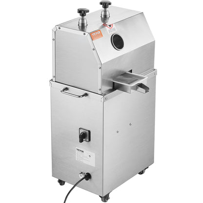 750W elektrisk sockerrörsjuicer 661LBS/H Utgång 3 rullar 2,4" stort inlopp