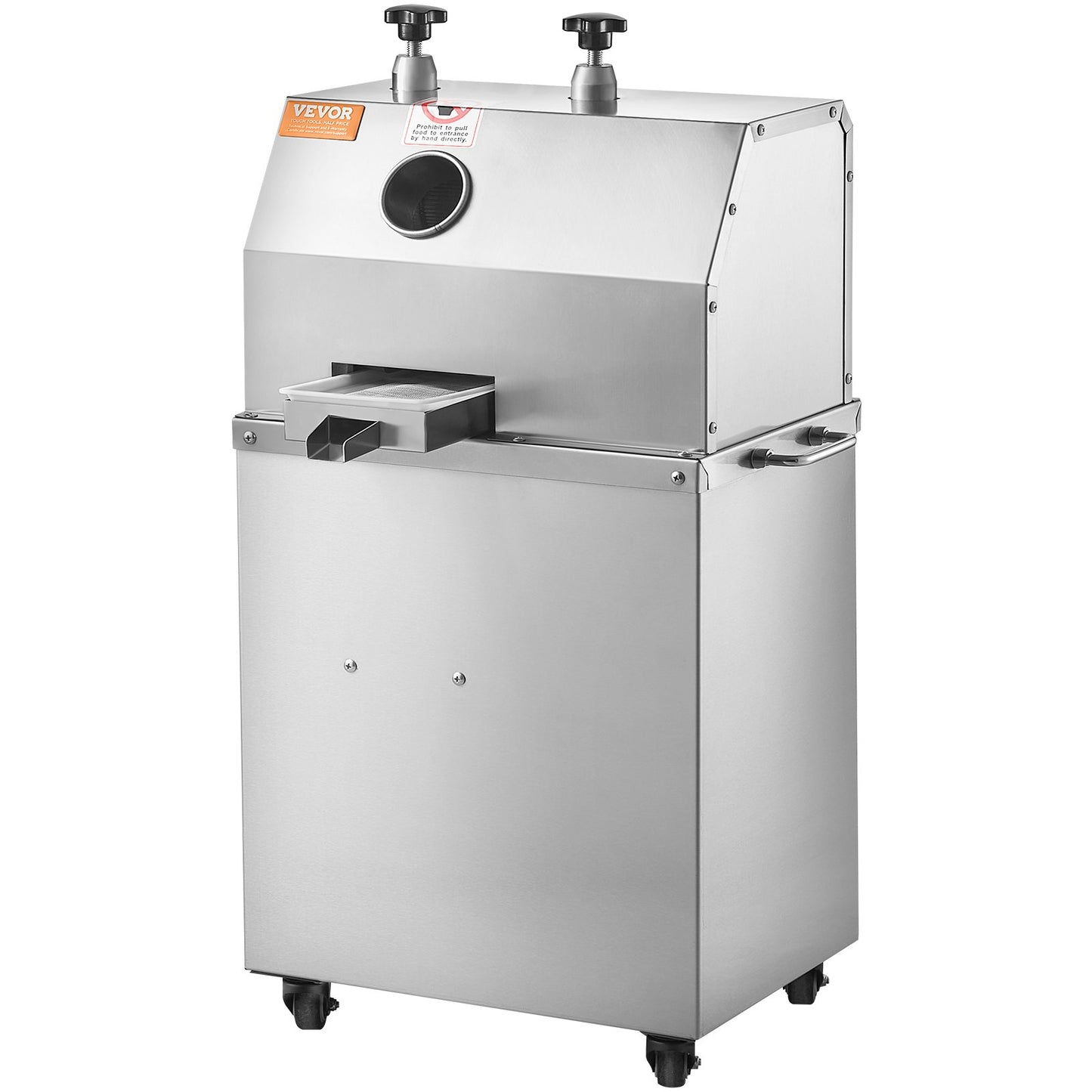 750W elektrisk sockerrörsjuicer 661LBS/H Utgång 3 rullar 2,4" stort inlopp