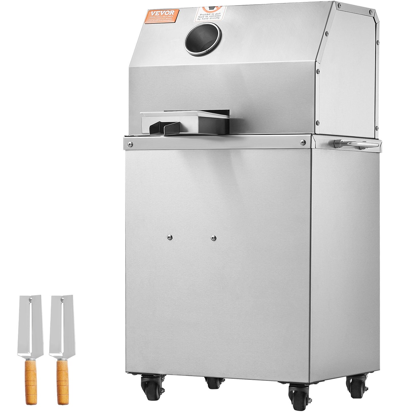 800W elektrisk sockerrörsjuicer 661LBS/H Utgång 3 rullar 2,4" stort inlopp