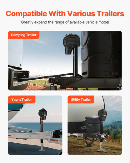 Electric Trailer Jack 3500 lbs Power Tongue Jack for RV Trailer &amp; Camper