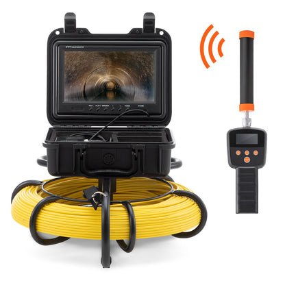 Sewer Camera Pipe Inspection Camera with 512 Hz Probe 9-inch 720p Display 300 Feet