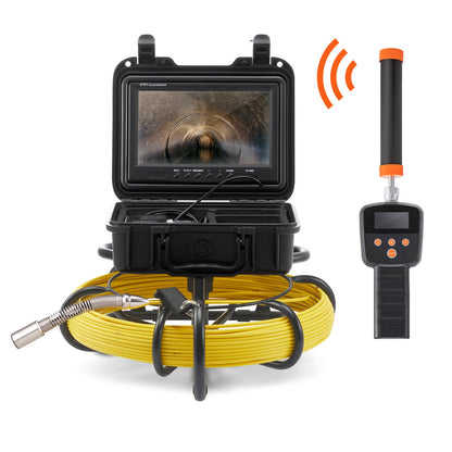 Sewer Camera Pipe Inspection Camera with 512 Hz Probe 9-inch 720p Display 165 Feet