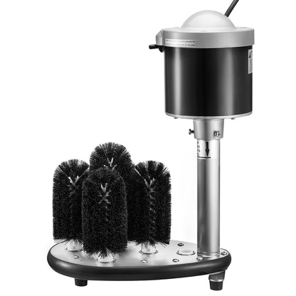 Electric glass washer 5-brushes Glass cleaner 600 cups/h for wine glasses