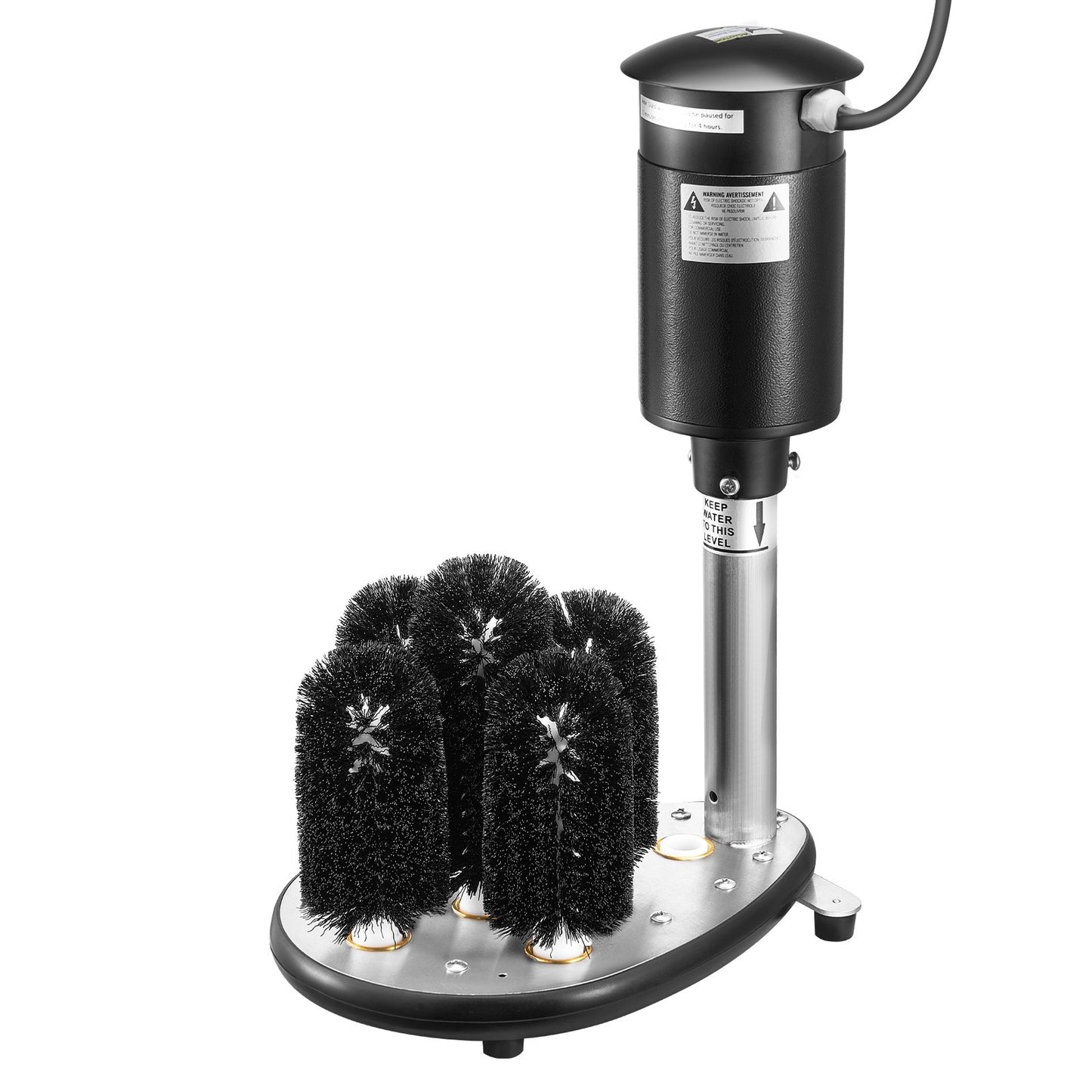 Elektrischer Gläserspüler 5-Bürsten Glasreiniger 1200 Tassen/h für Weingläser