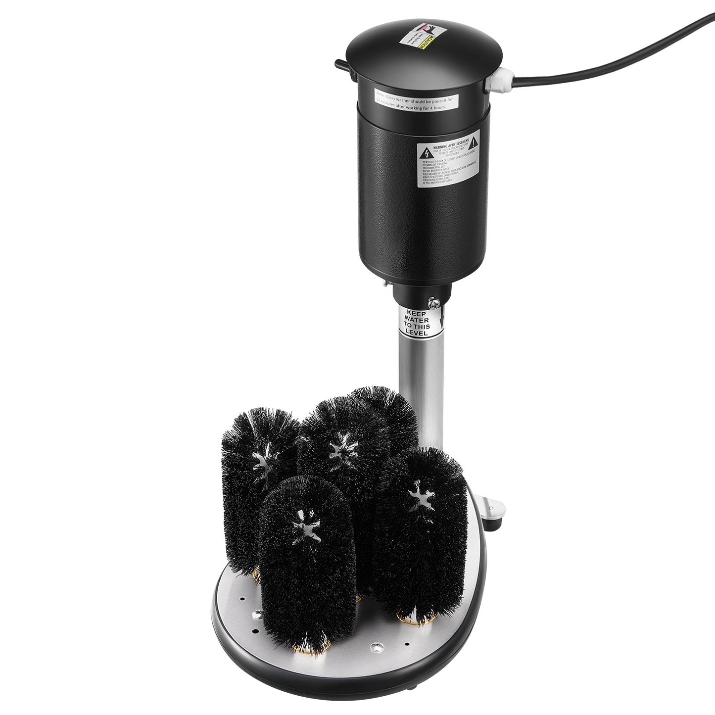 Elektrischer Gläserspüler 5-Bürsten Glasreiniger 1200 Tassen/h für Weingläser