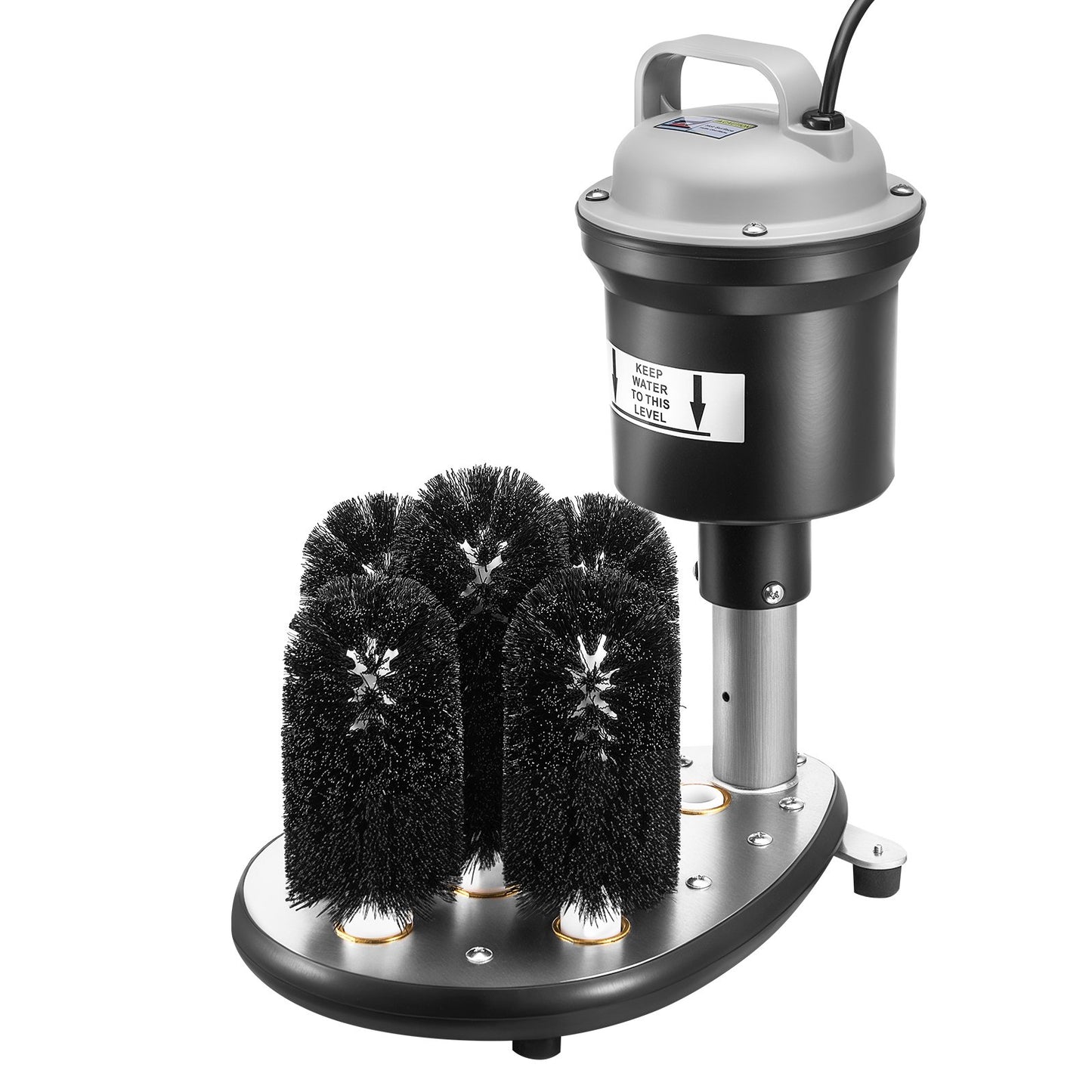 Electric glass washer 5-brushes Glass cleaner 1200 cups/h for wine glasses