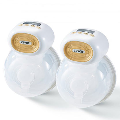 Breast Pump, Wearable Electric Breast Pumps Hands Free, 4 Mode & 12 Levels, 300mmHg Strong Suction, Ultra-Quiet Rechargeable Portable Breastfeeding Pump with LED Display, 24mm Insert/28mm Flange