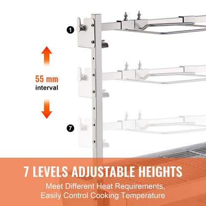 Bräter Spieß Rotisserie BBQ Grill Schwein Lamm Hähnchen Braten 42W 135 lbs