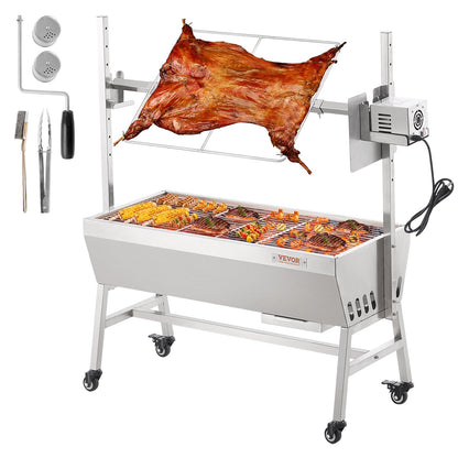Bräter Spieß Rotisserie BBQ Grill Schwein Lamm Hähnchen Braten 42W 135 lbs