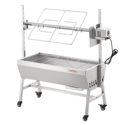 Bräter Spieß Rotisserie BBQ Grill Schwein Lamm Hähnchen Braten 42W 135 lbs