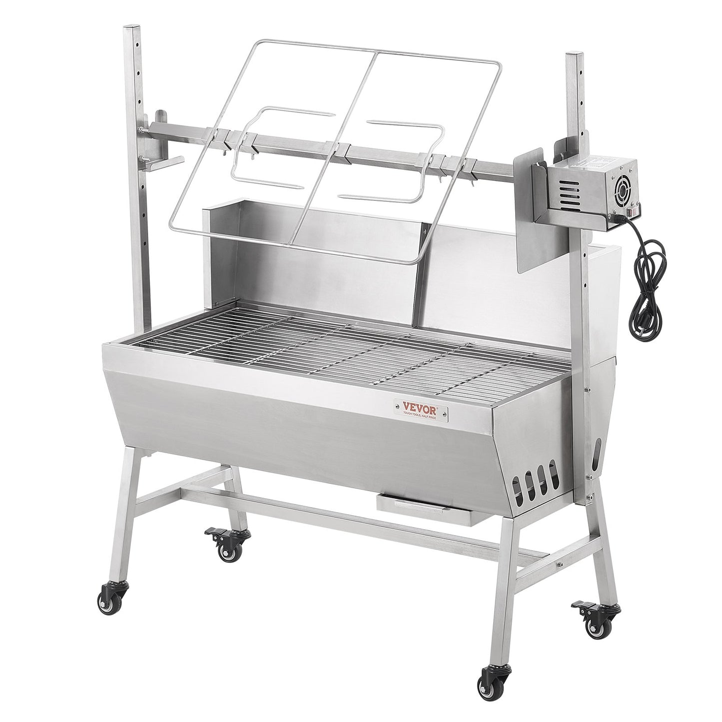 Bräter Spieß Rotisserie BBQ Grill Schwein Lamm Hähnchen Braten 42W 135LBS