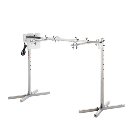 46" Elektro-BBQ-Drehspieß-Grill-Set, Edelstahlgrill, 90lb Schweinefleisch/Lammfleisch