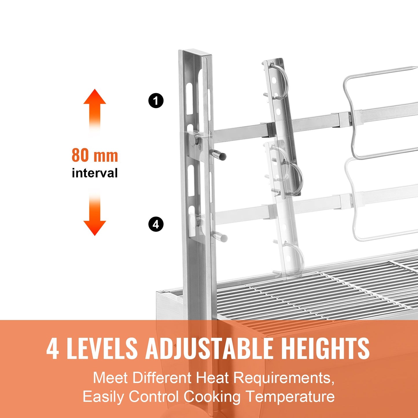 Bräter Spieß Rotisserie BBQ Grill Schwein Lamm Hähnchen Braten 52W 198LBS