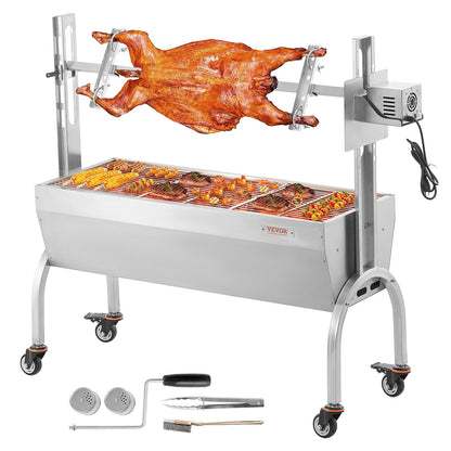 Bräter Spieß Rotisserie BBQ Grill Schwein Lamm Hähnchen Braten 52W 198LBS
