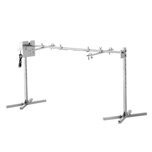 56" Electric BBQ Rotisserie Grill Kit Stainless Steel Grill 132lb Pork Lamb | EU