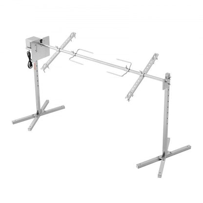 56" Electric BBQ Rotisserie Grill Kit Stainless Steel Grill 132lb Pork Lamb | EU