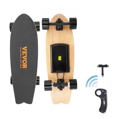 Electric Skateboard with Remote, 13.7 Mph Top Speed & 7.5 Miles Max Range Skateboard Longboard, 3 Speeds Adjustment Skateboards, Easy Carry Handle Design, Suitable for Adults & Teens Beginners