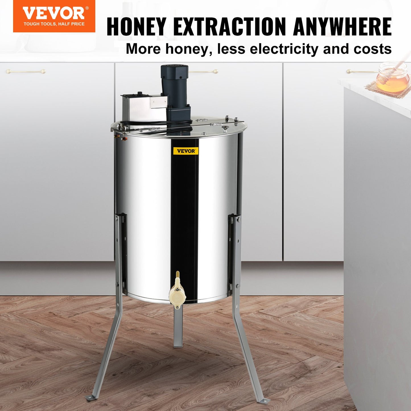 Honey extractor Electric honey extractor Beekeeping equipment 4/8 frames Stainless steel