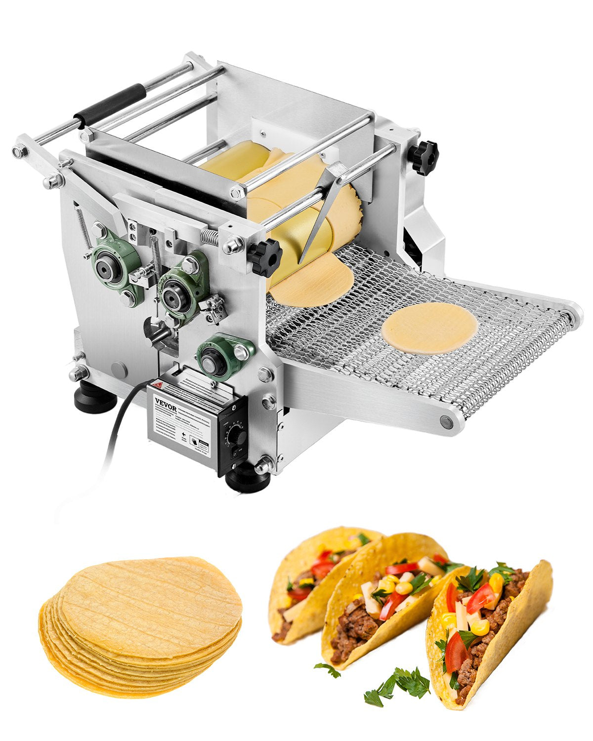 Electric Tortilla Maker Automatic Tortilla Making Machine 5.5in Diameter