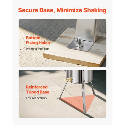 Electric Honey Extractor 3 Frames Honey Spinner Beekeeping Stainless Steel | EU