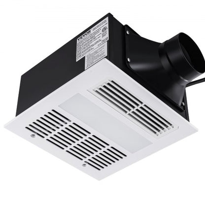 Bathroom Exhaust Fan, 1500W Heating, 110 CFM High-Efficiency Ventilation, 1.5sones Low Noise Operation, Energy-Saving Bathroom Ceiling Fan, Need For Attic Access, For Various Ceilings