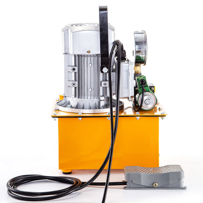 10152 PSI Hydraulische Elektrische Pumpe 750W Einfachwirkend 220V Magnetpedal 7L Hydraulische Power Pack Zylinder