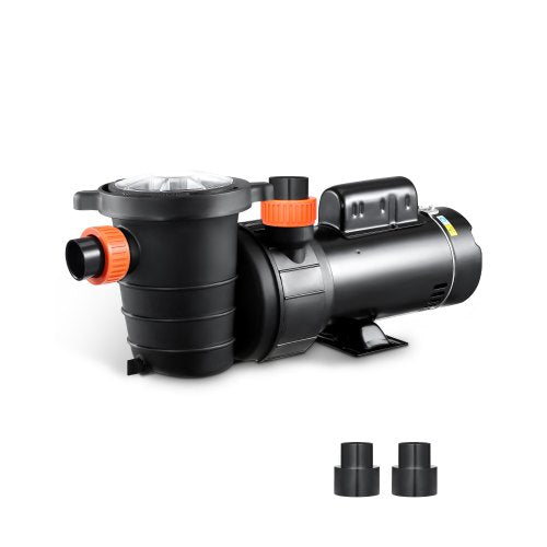 Above Ground Pool Pump, 2HP/0.44HP, Dual Speed Swimming Pool Pump, High 118 GPM 56 ft Lift, Low 57 GPM 14 ft Lift, 110V 3450 RPM with Strainer Basket, 122°F Max Water Temp, for Hot Tubs Spas