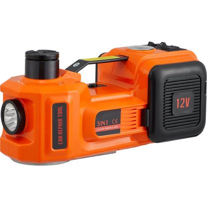 Jack electric hydraulic car floor jack 5 tons 12V with impact wrench inflation pump