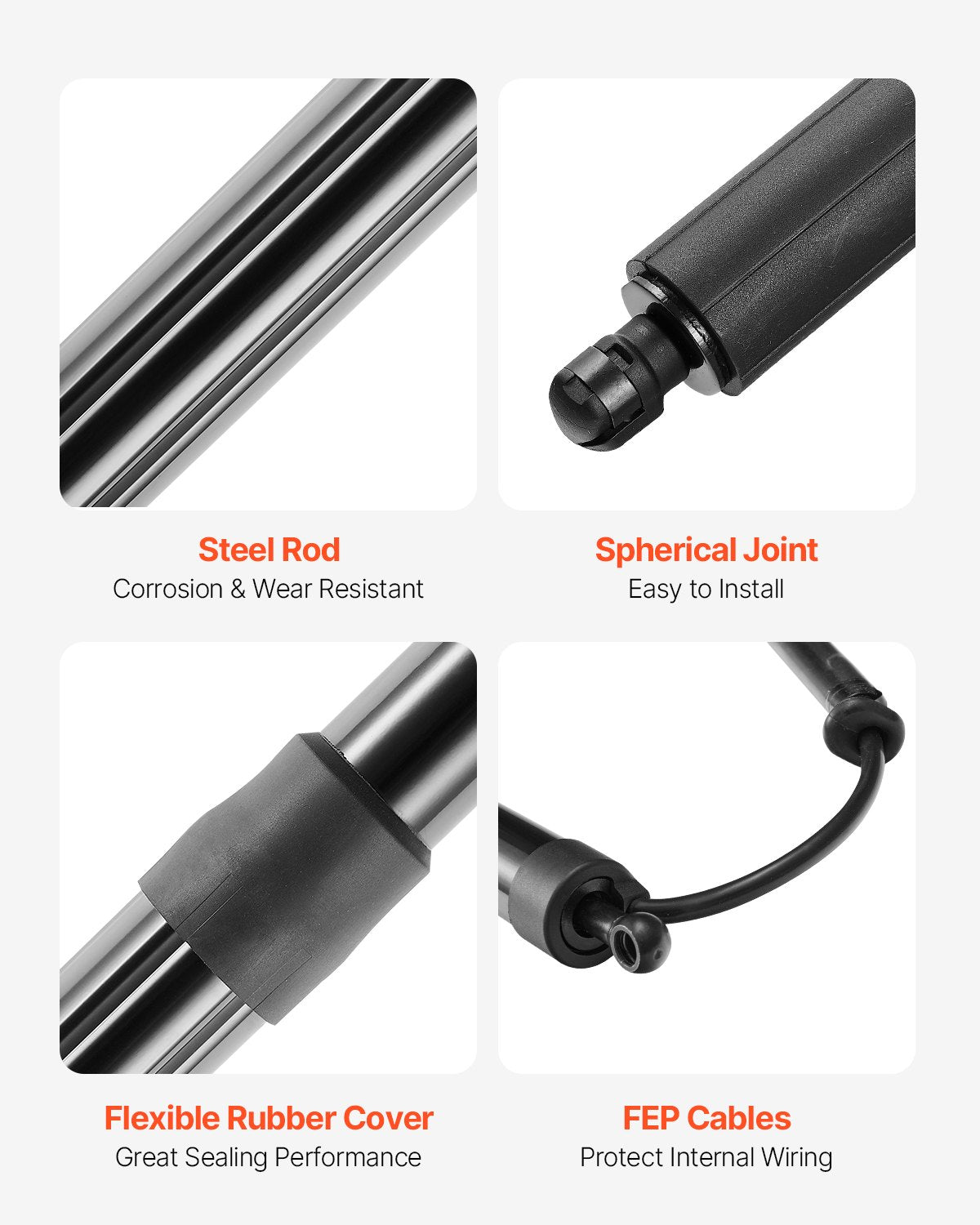 Rear Left & Right Tailgate Power Lift Support, Compatible with 2014-2020 Nissan Rogue/X-Trail, Electric Tailgate Liftgate Power Hatch Shock Strut Replace OE# 905614BA4A 90561-4BA4A (2PCS)