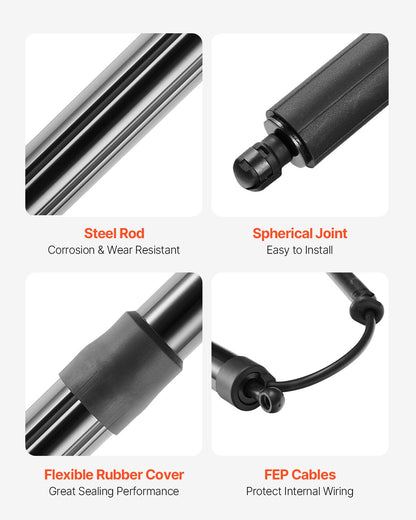 Rear Left & Right Tailgate Power Lift Support, Compatible with 2014-2020 Nissan Rogue/X-Trail, Electric Tailgate Liftgate Power Hatch Shock Strut Replace OE# 905614BA4A 90561-4BA4A (2PCS)