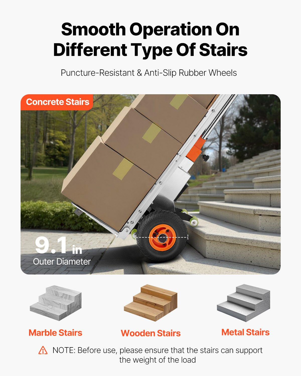 Electric Stair Climbing Dolly, 440lbs Electric Stair Climbing Hand Trucks with 157.5in Rope & Extendable Handle, Heavy Duty Stair Climber for Warehouse Logistics, Moving Furniture(Silver)