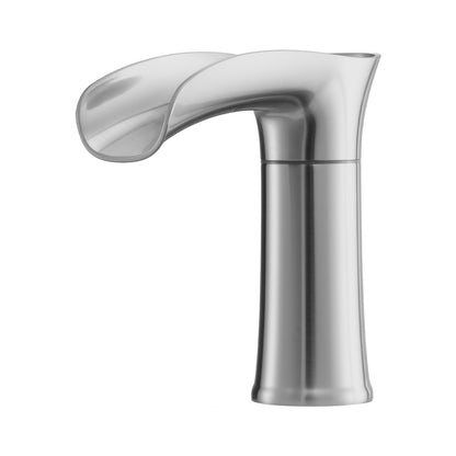 Roman Tub Faucet, 3 Hole Waterfall Bathtub Faucet, Zinc Alloy Bath Tubs Faucets Set with 2 Handles, Deck Mount Bath Tub Faucets Set for Pet Washing, Adult Bathing, Silver, Hot & Cold Control