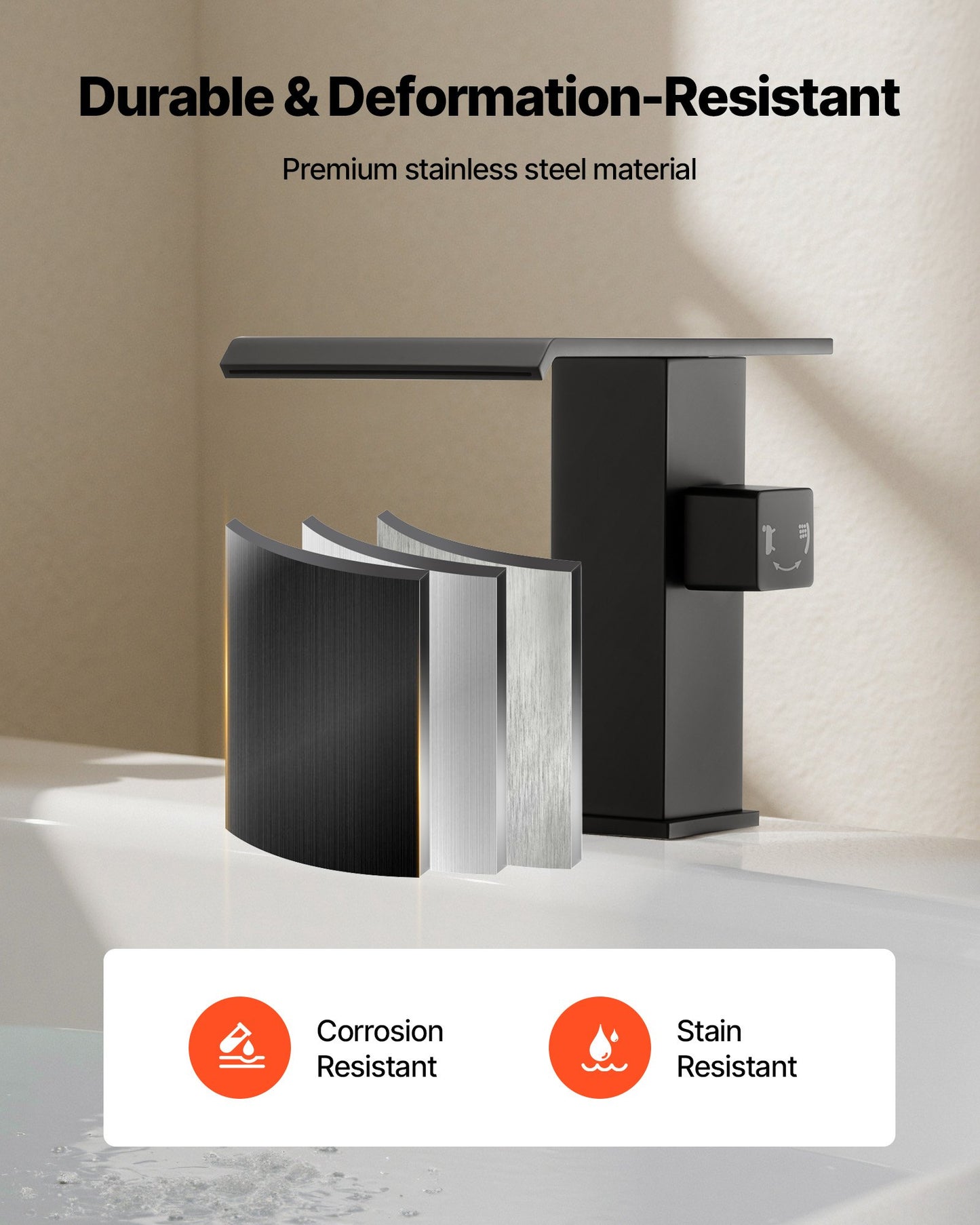 Roman Tub Faucet, 3 Hole Waterfall Bathtub Faucet, Roman Bathtub Faucets Set with Shower Head & 1 Handle, Deck Mount Bath Tub Faucets Set for Pet Washing, Baby Care, Adult Bathing, Matte Black