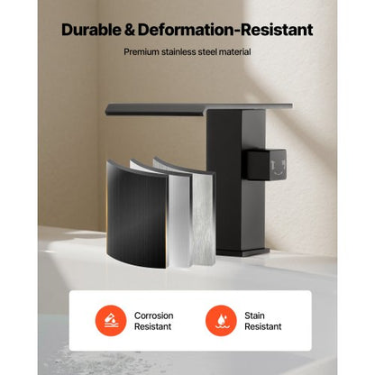 romersk badkarsblandare, badkarsblandare med 3 hål och vattenfall, romerskt badkarsblandareset med duschmunstycke och 1 handtag, badkarsblandareset för badkar med däckmontering för vuxna, mattsvart, dubbla vattenflödesalternativ |  EU