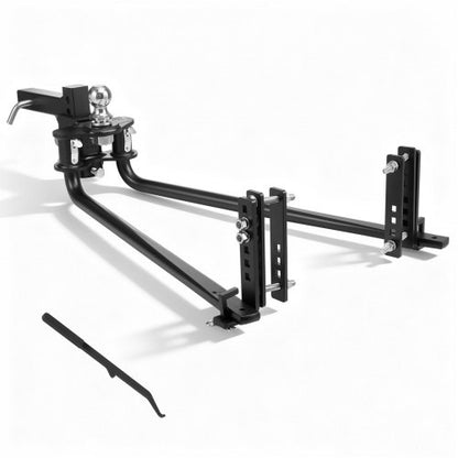 Weight Distribution Hitch, 14000 lbs Max Towing & 1400 lbs Max Tongue, Weight Distributing Hitches Kit with Sway Control Includes 2 in Shank & 2-5/16 in Ball, Load Leveling Hitch for Trailers